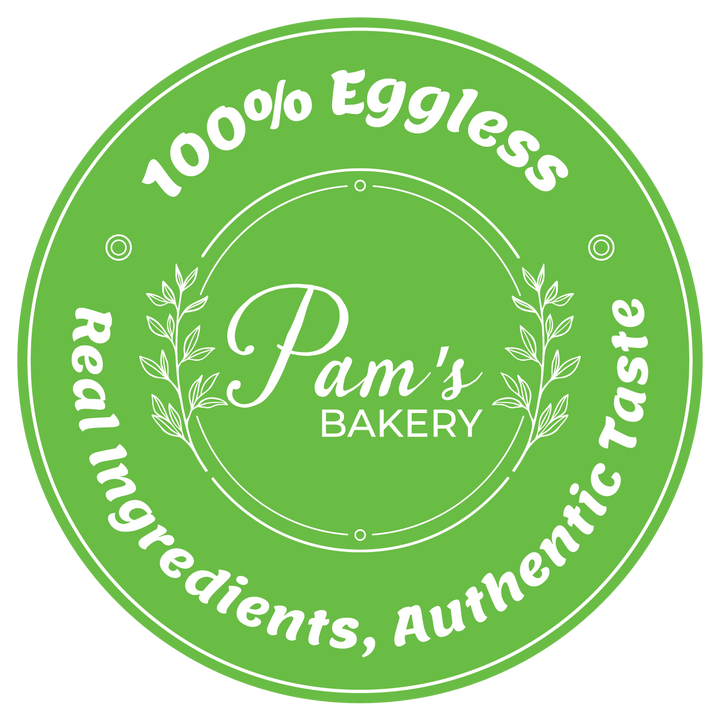 100% Eggless Bakery Certification Badge for Cakes and Cheesecakes | Cakes by Pams Noida