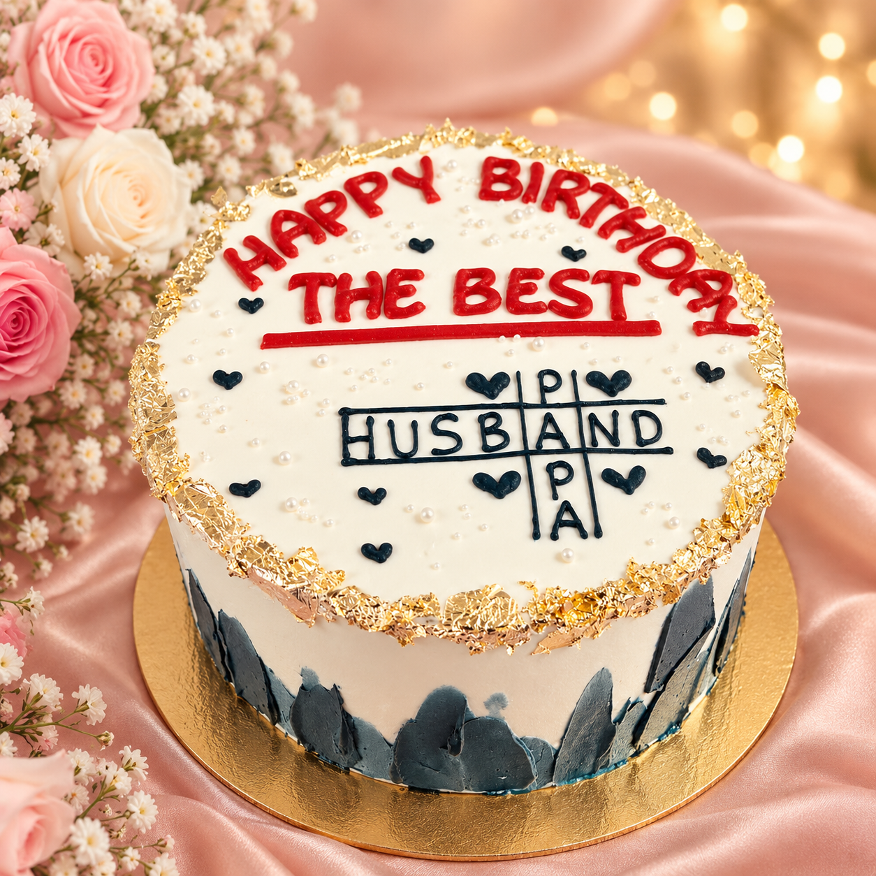 Elegant Birthday Chocolate Mousse Cake