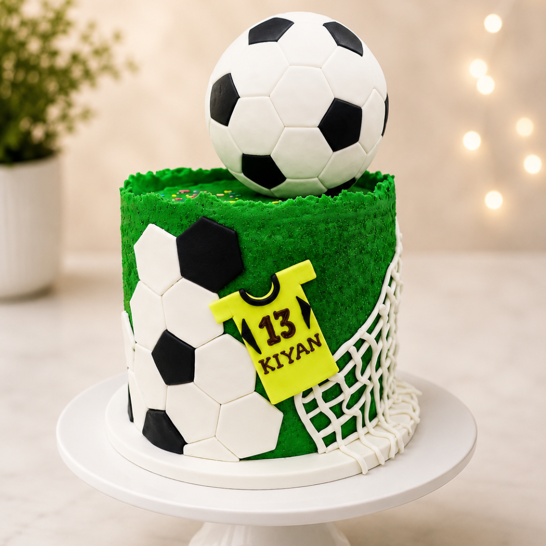 Football Theme Birthday Cake