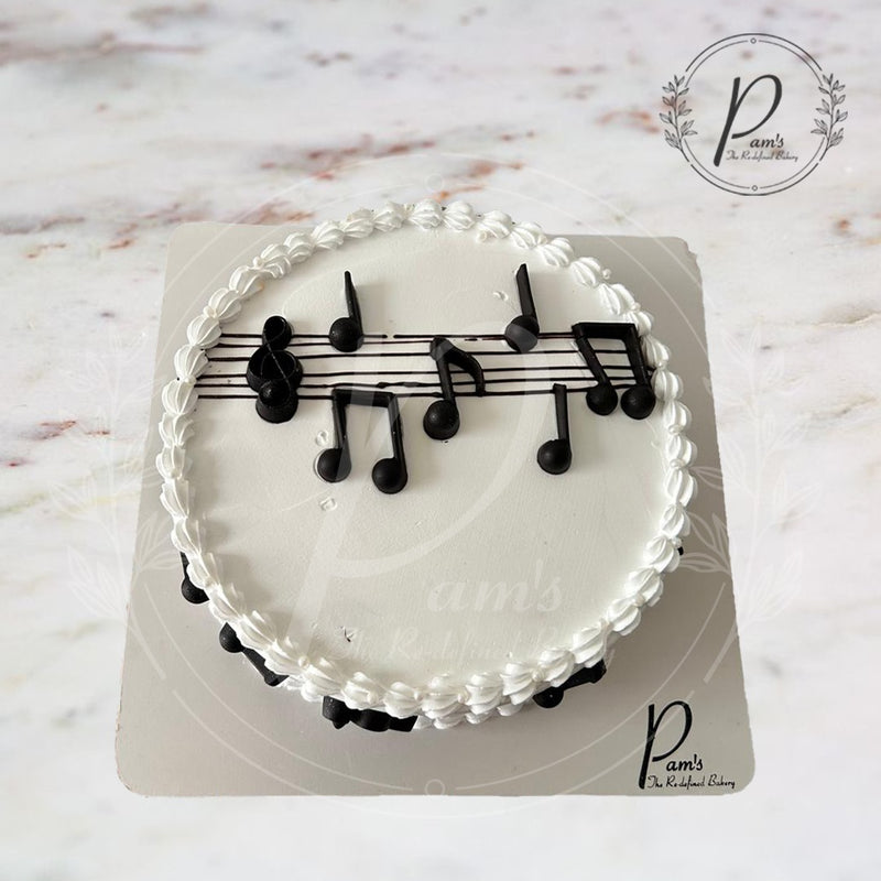 Musical Theme Blackforest Cake